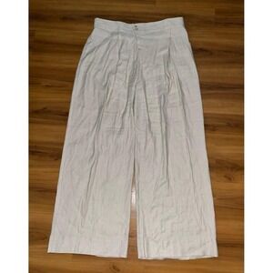 Womens CAbi Linen Blend Business Casual Wide Leg Pants